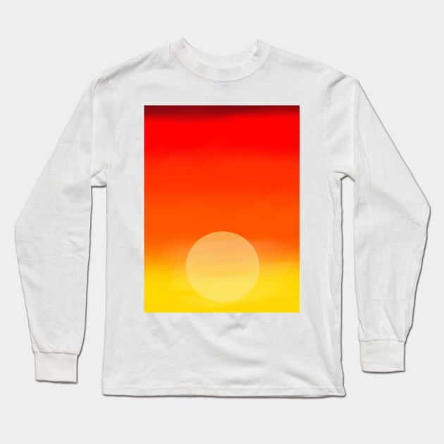 Hazy Sunset Long Sleeve T-Shirt by Aesir_Artwork